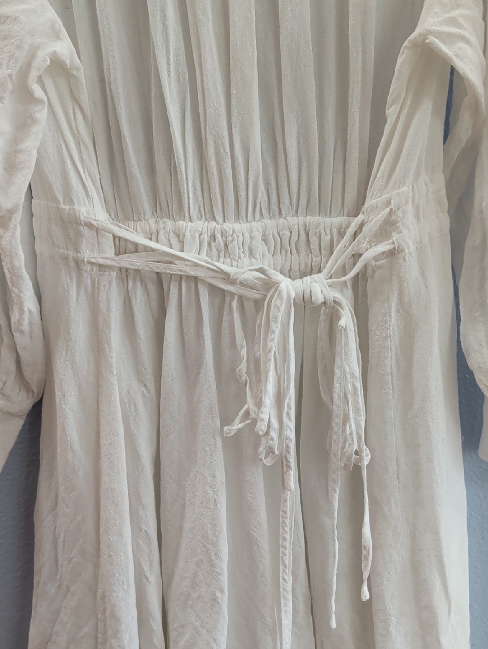 Massimo Dutti Linen Blend Peasant Dress 6637 - Picture 7 of 14